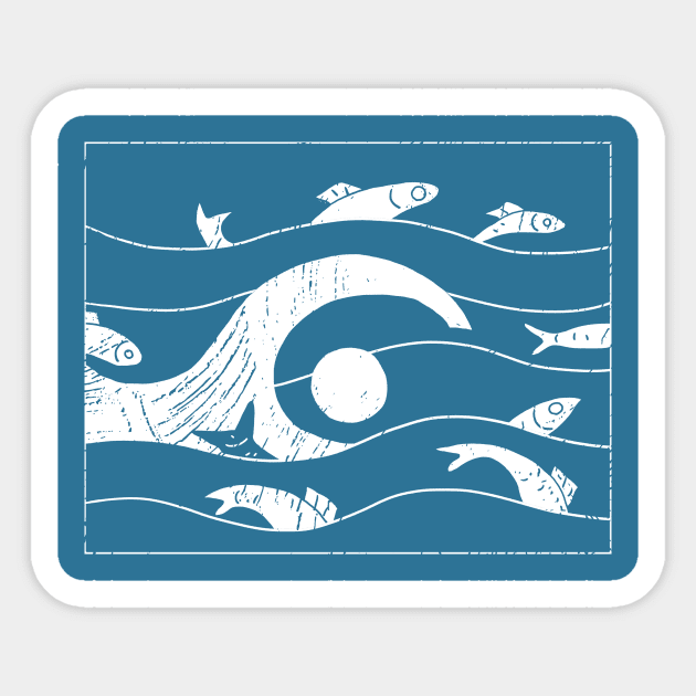 Swim like natural Sticker by croquis design